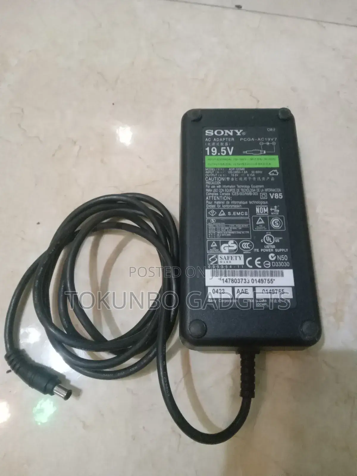 SONY 6.15 Amp TV Power Adapter