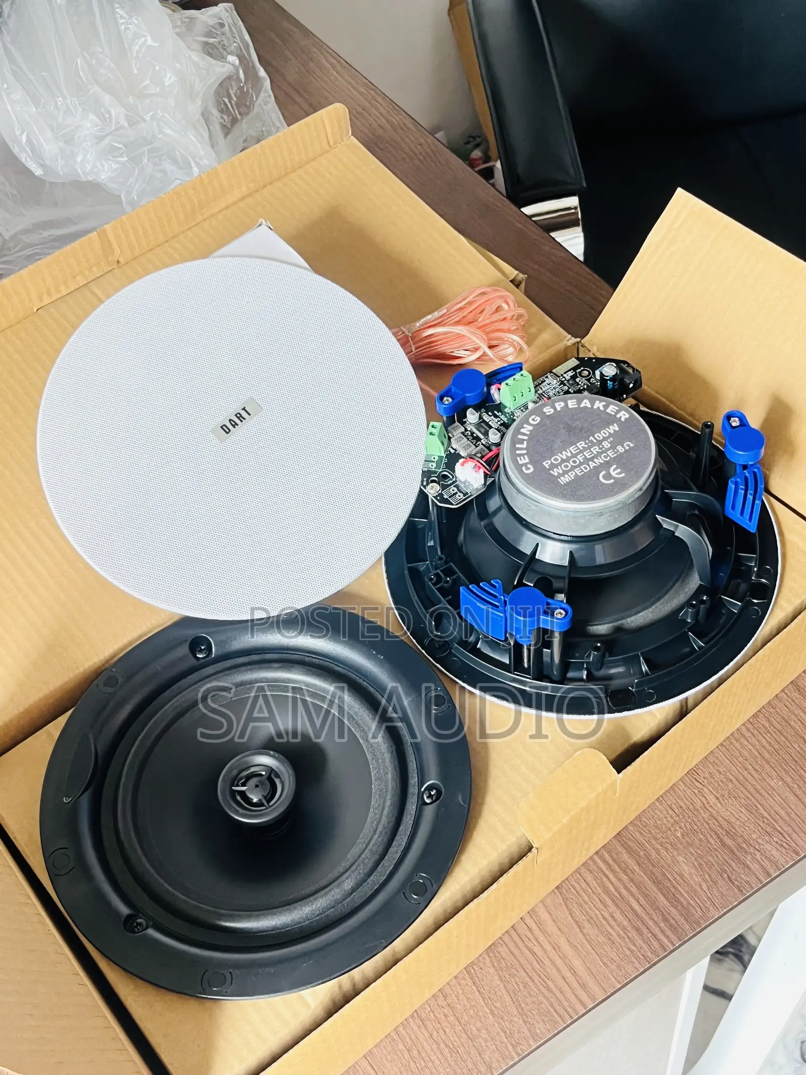 Dart 2 in 1 Celling Speakers System (100watts )