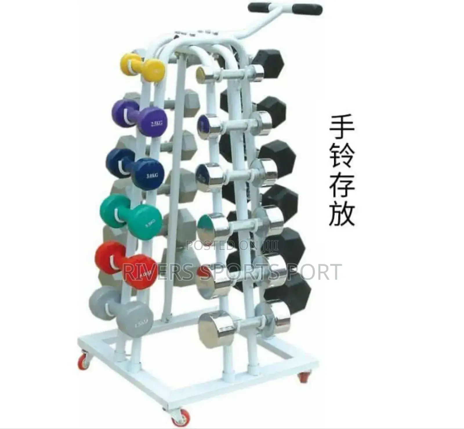 Dumbbell Rack Stainless Steel Weight Lifting Dumbbell Rack
