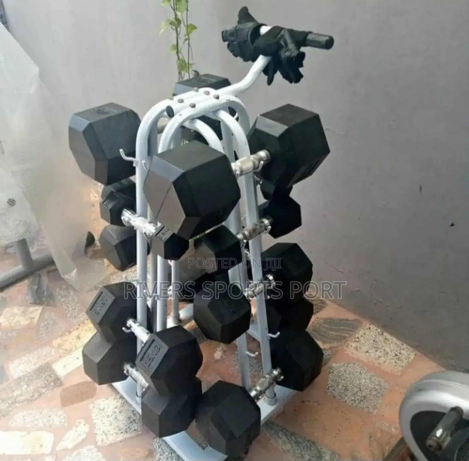 Dumbbell Rack Stainless Steel Weight Lifting Dumbbell Rack