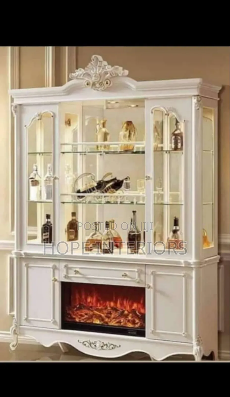 Wine Bar With Fireplace