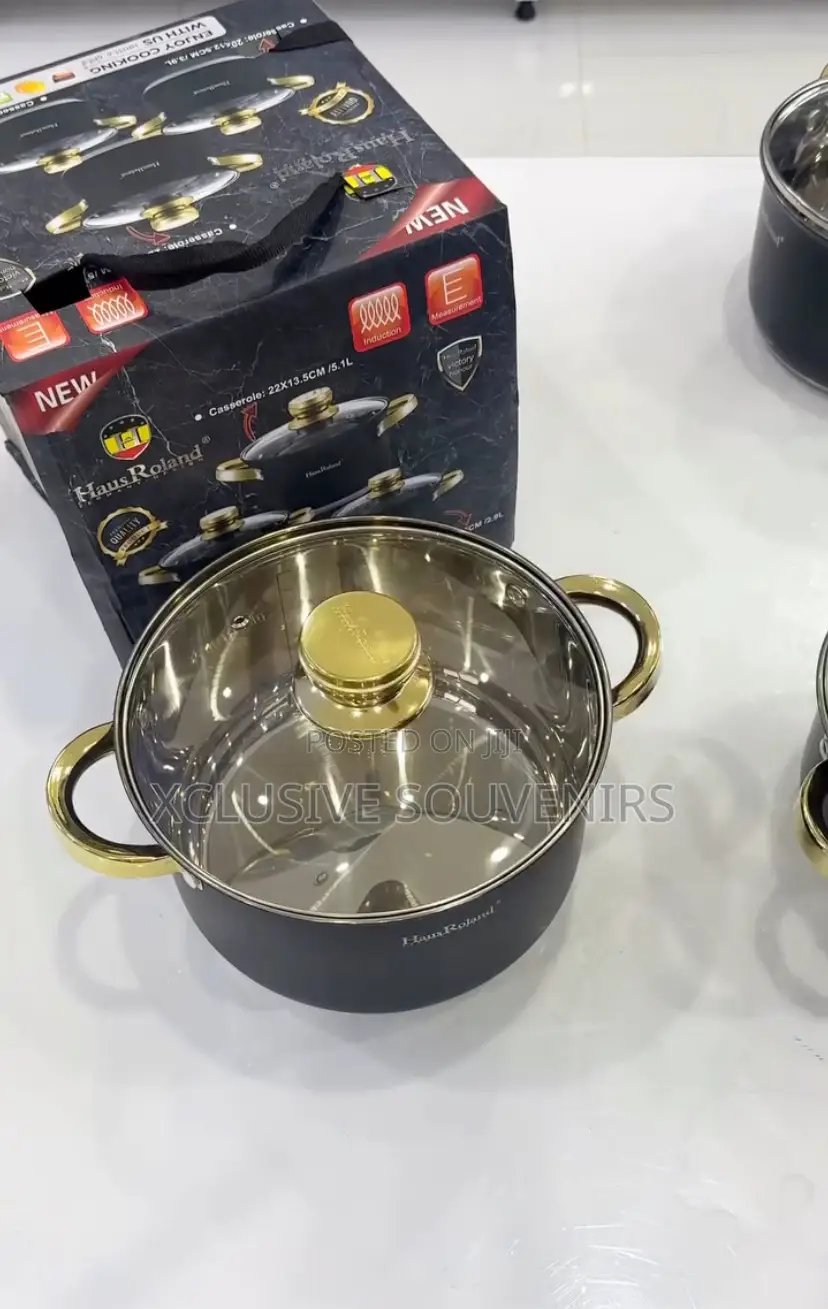 Premium Quality 6pcs Haus Roland Stainles Steel Cookware Set