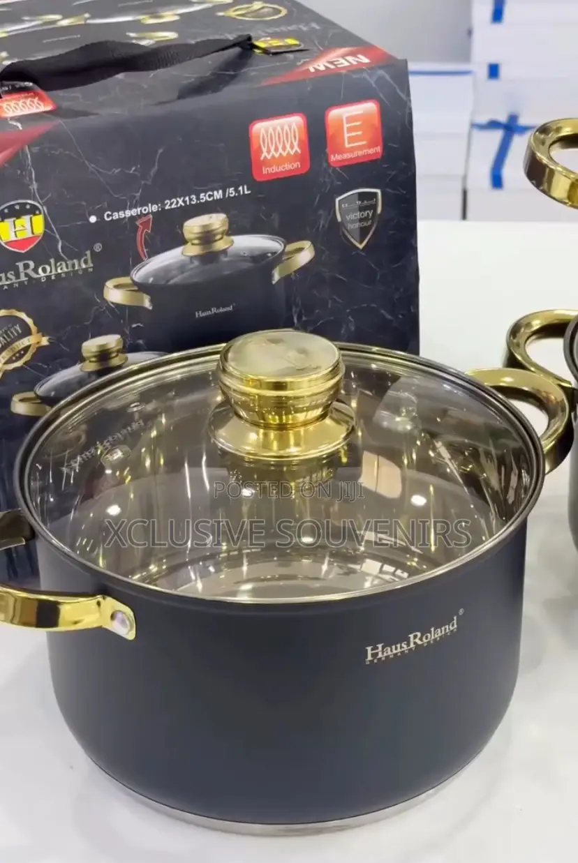 Premium Quality 6pcs Haus Roland Stainles Steel Cookware Set