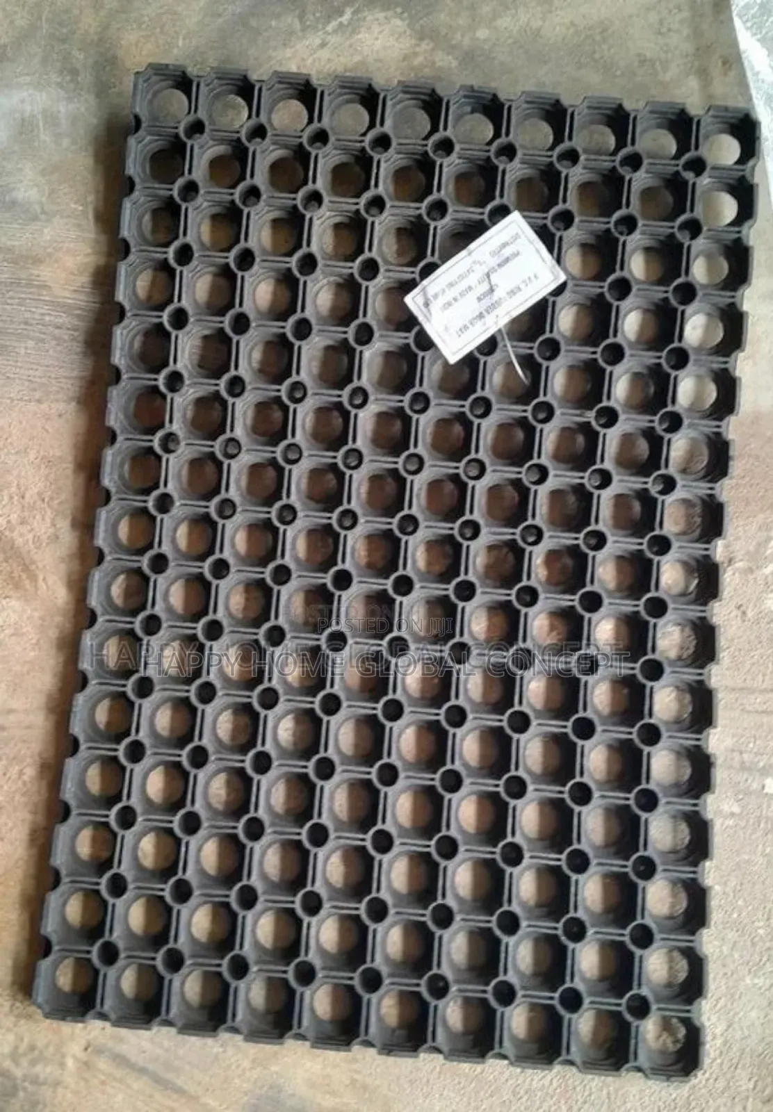 Hexagon Hollow Rubber for Home Entrance/ Waterproof Mat