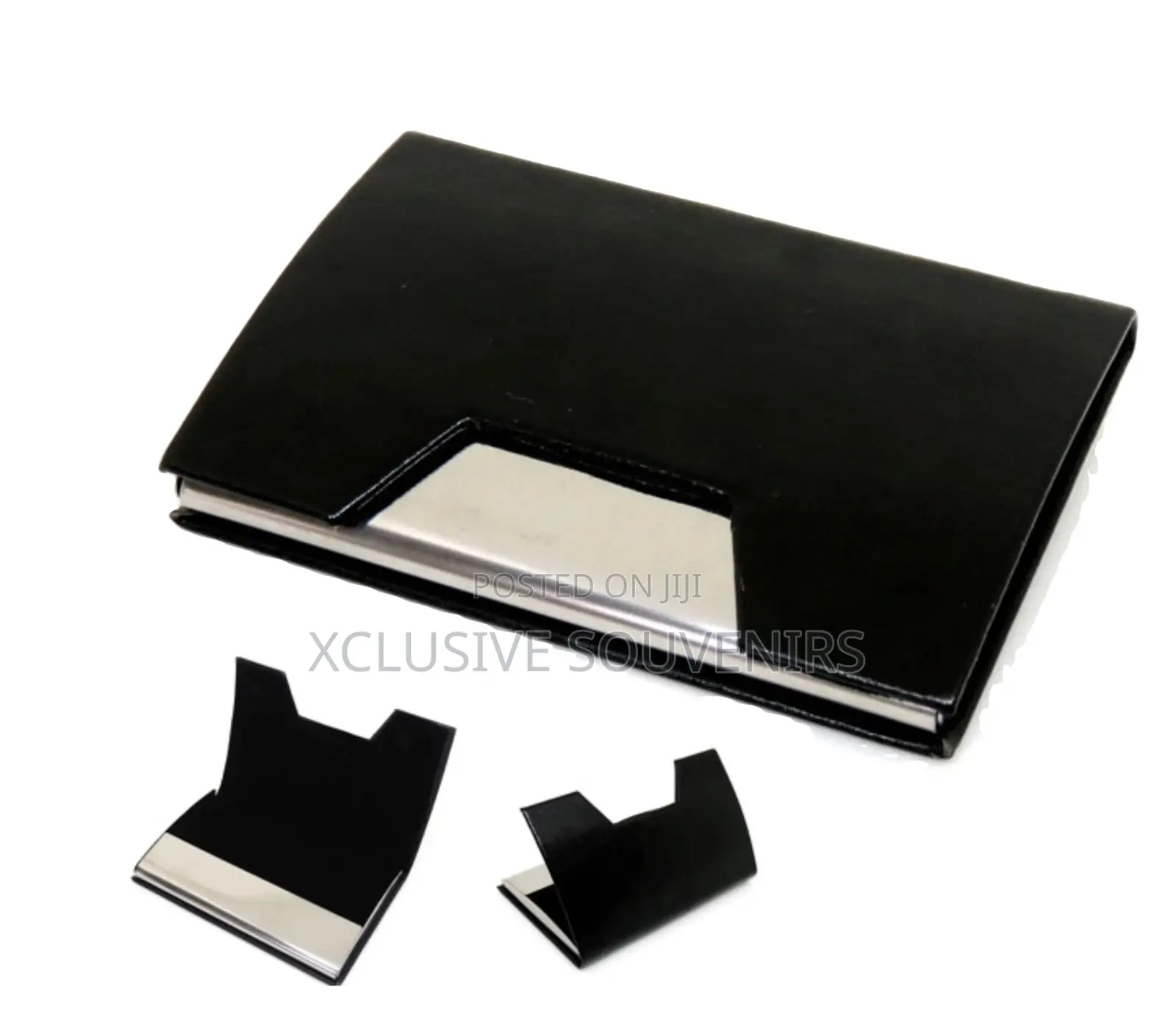Personalized Business Leather Aluminum Metal Card Holder