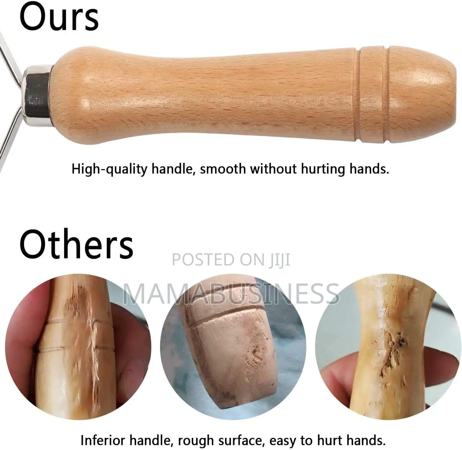 Wood Hand Metal Lint Remover