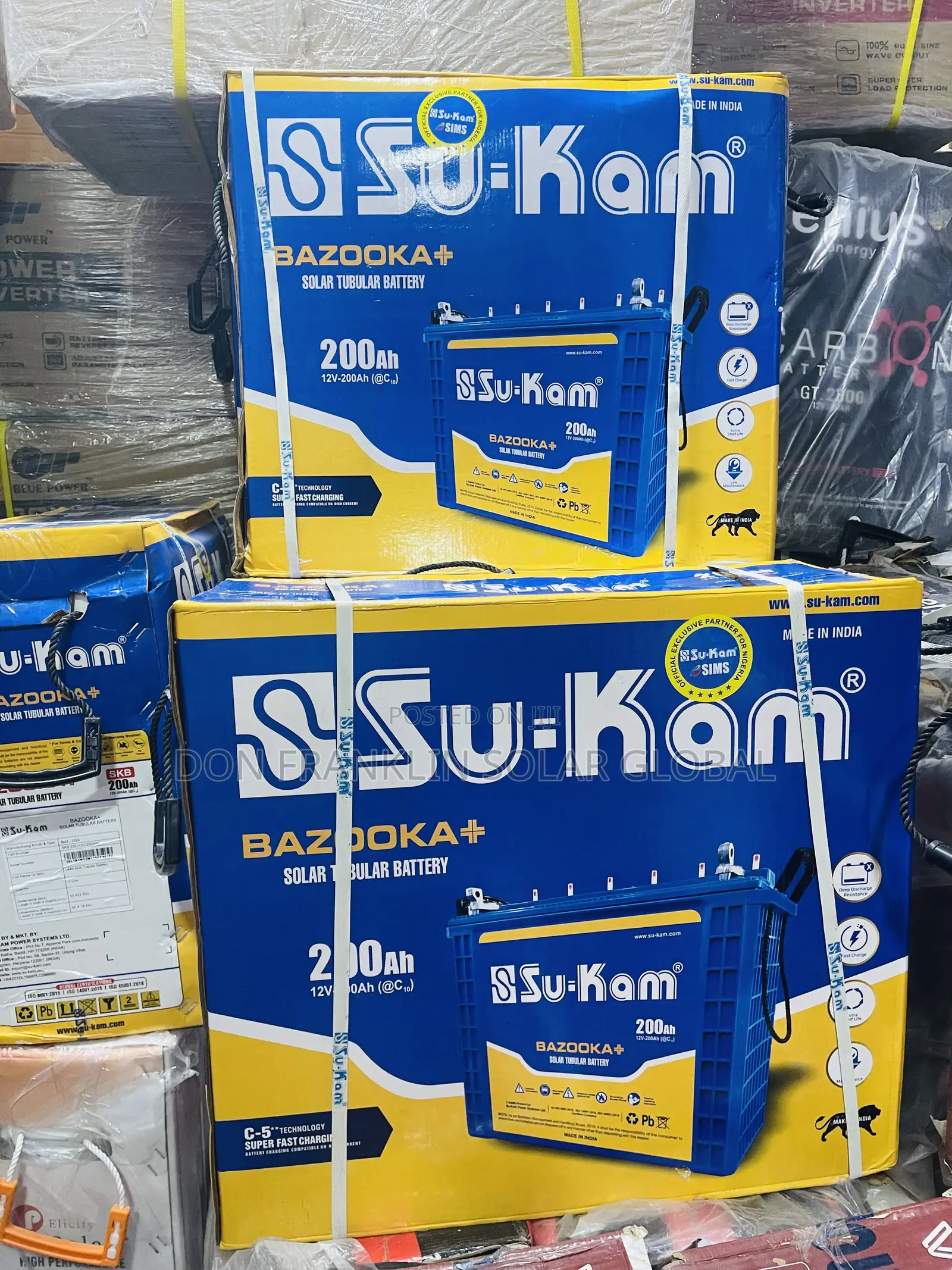 200ah Su-Kam Solar Inverter Battery