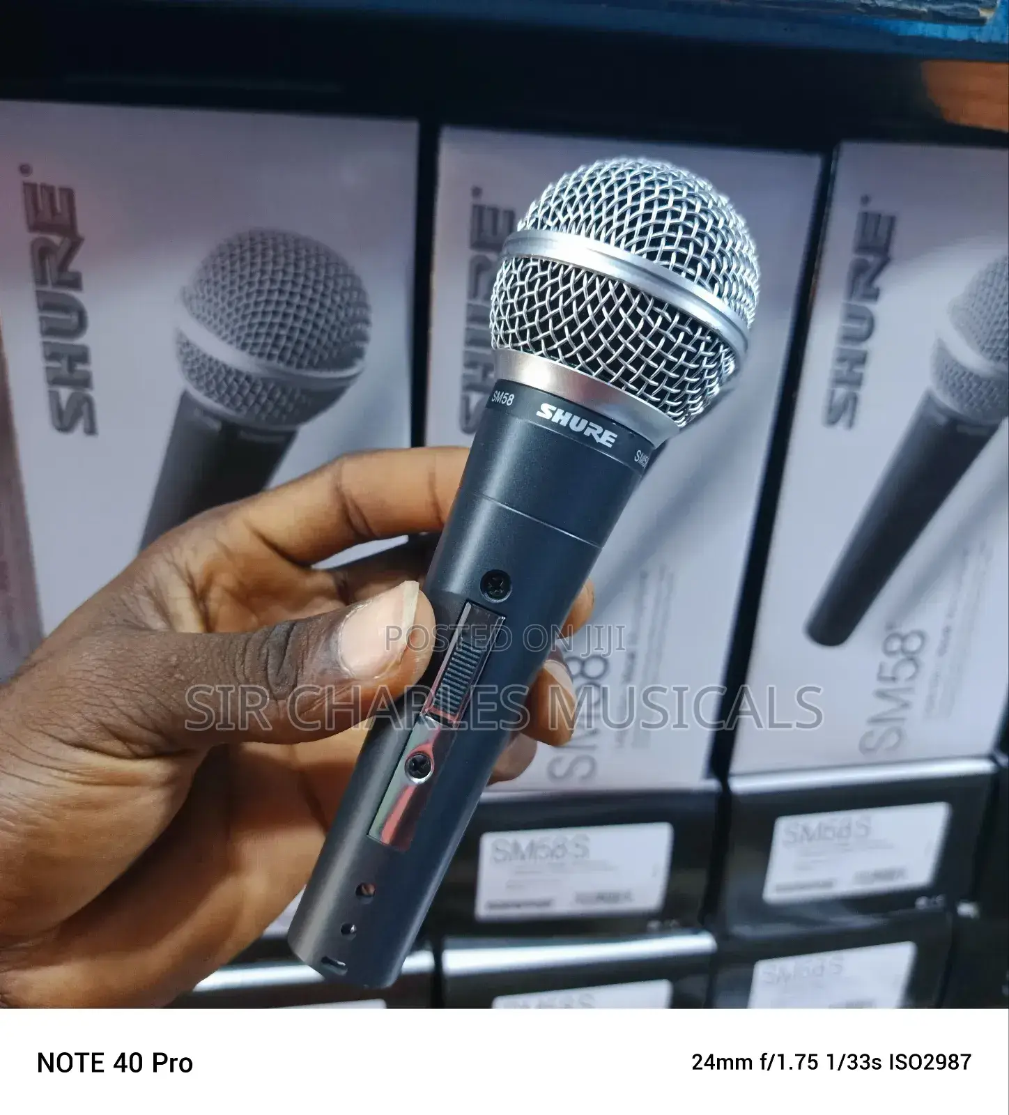 Original Shure SM58 Professional Dynamic Wired Microphone