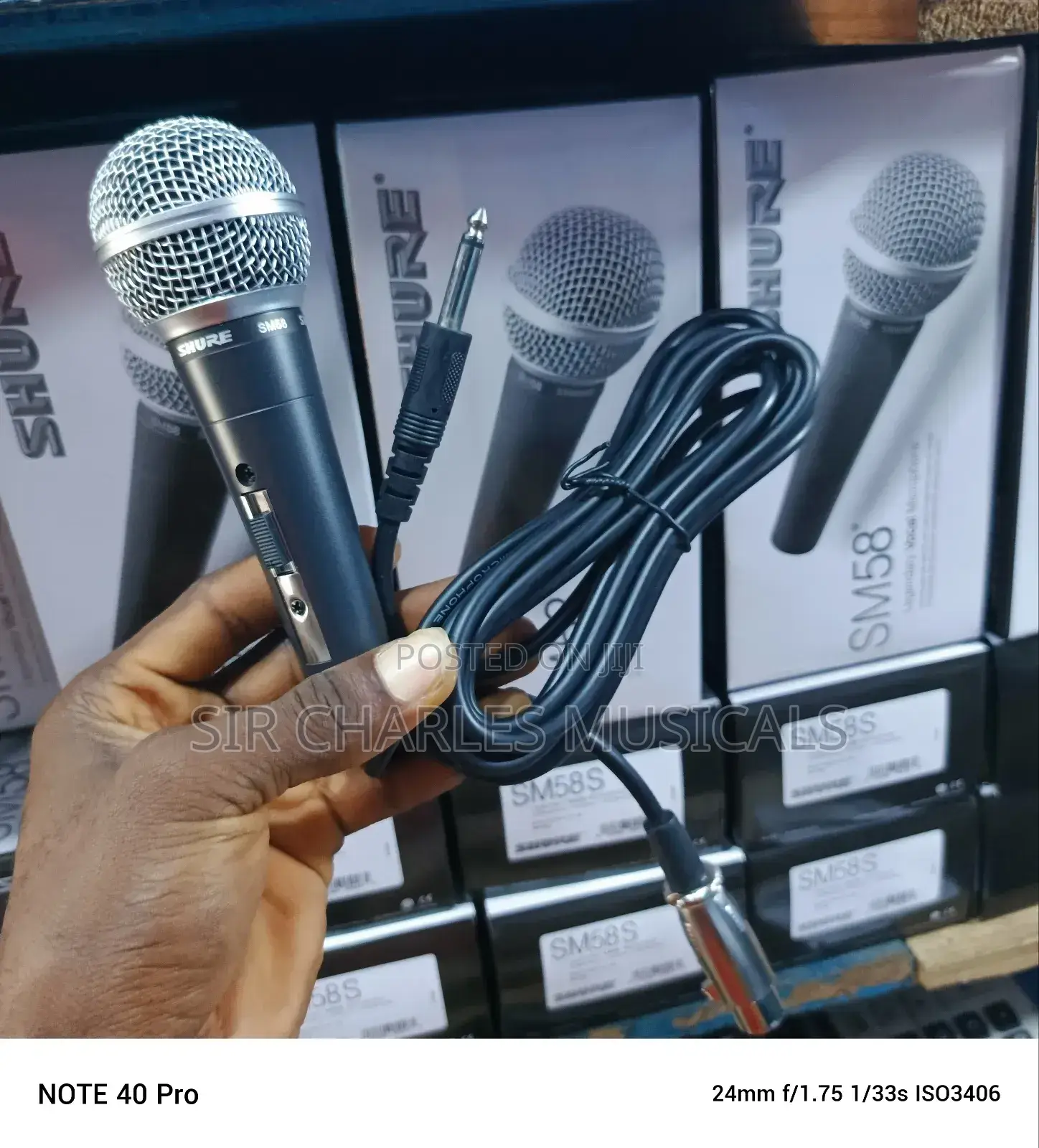 Original Shure SM58 Professional Dynamic Wired Microphone