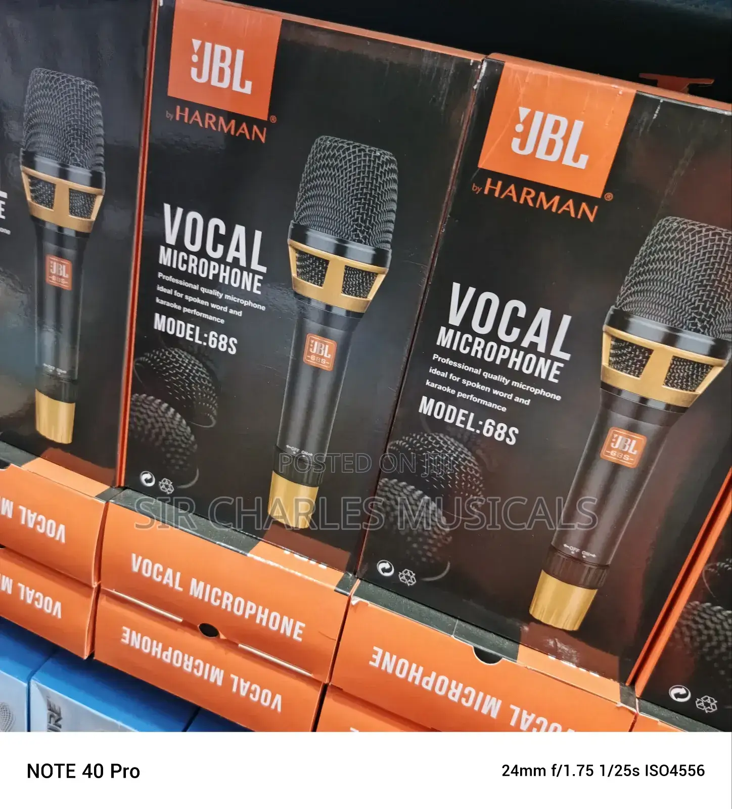 Original JBL 68S Professional Dynamic Wired Microphone