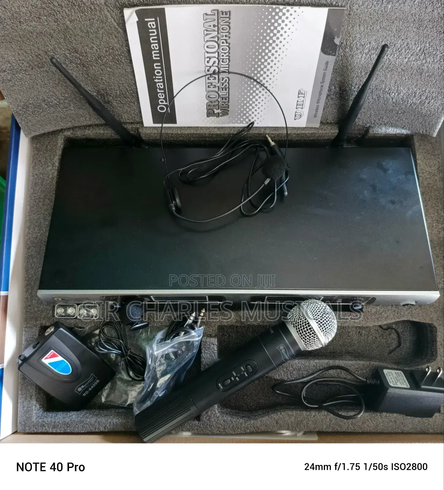 Royyal Dynasty RD-6400B Wireles Microphone With Overhead Mic