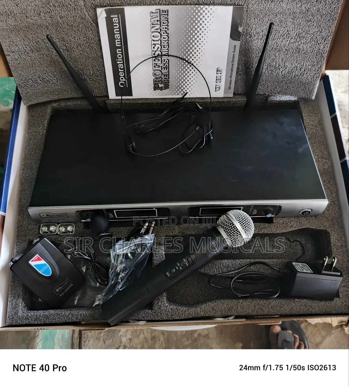 Royyal Dynasty RD-6400B Wireles Microphone With Overhead Mic