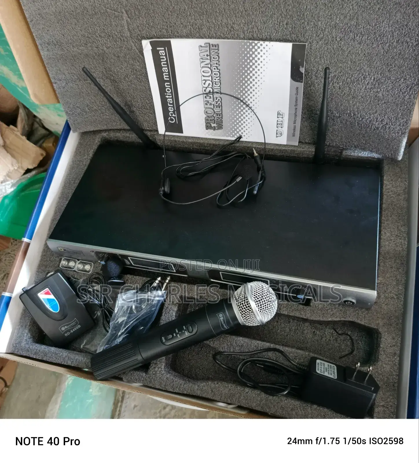 Royyal Dynasty RD-6400B Wireles Microphone With Overhead Mic