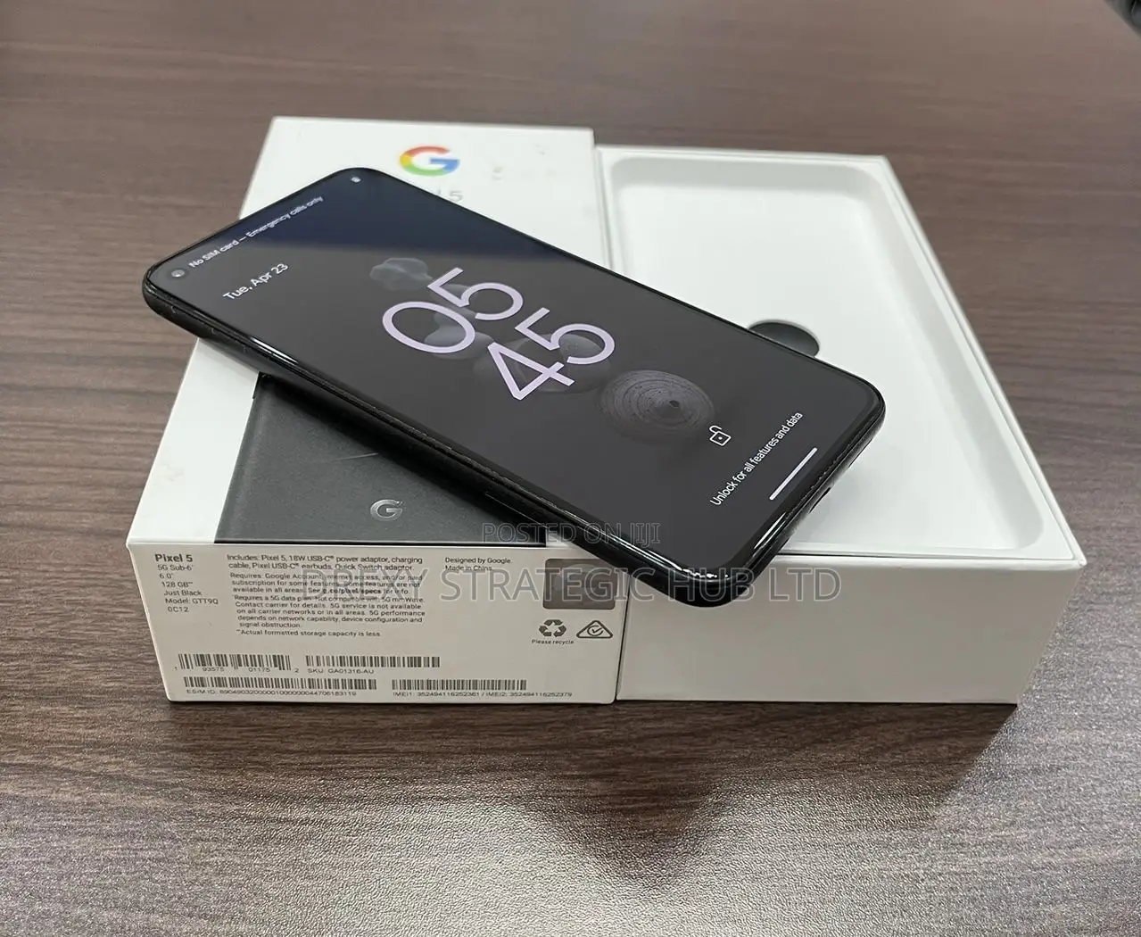 Google Pixel 5a 5G 128 GB Black
