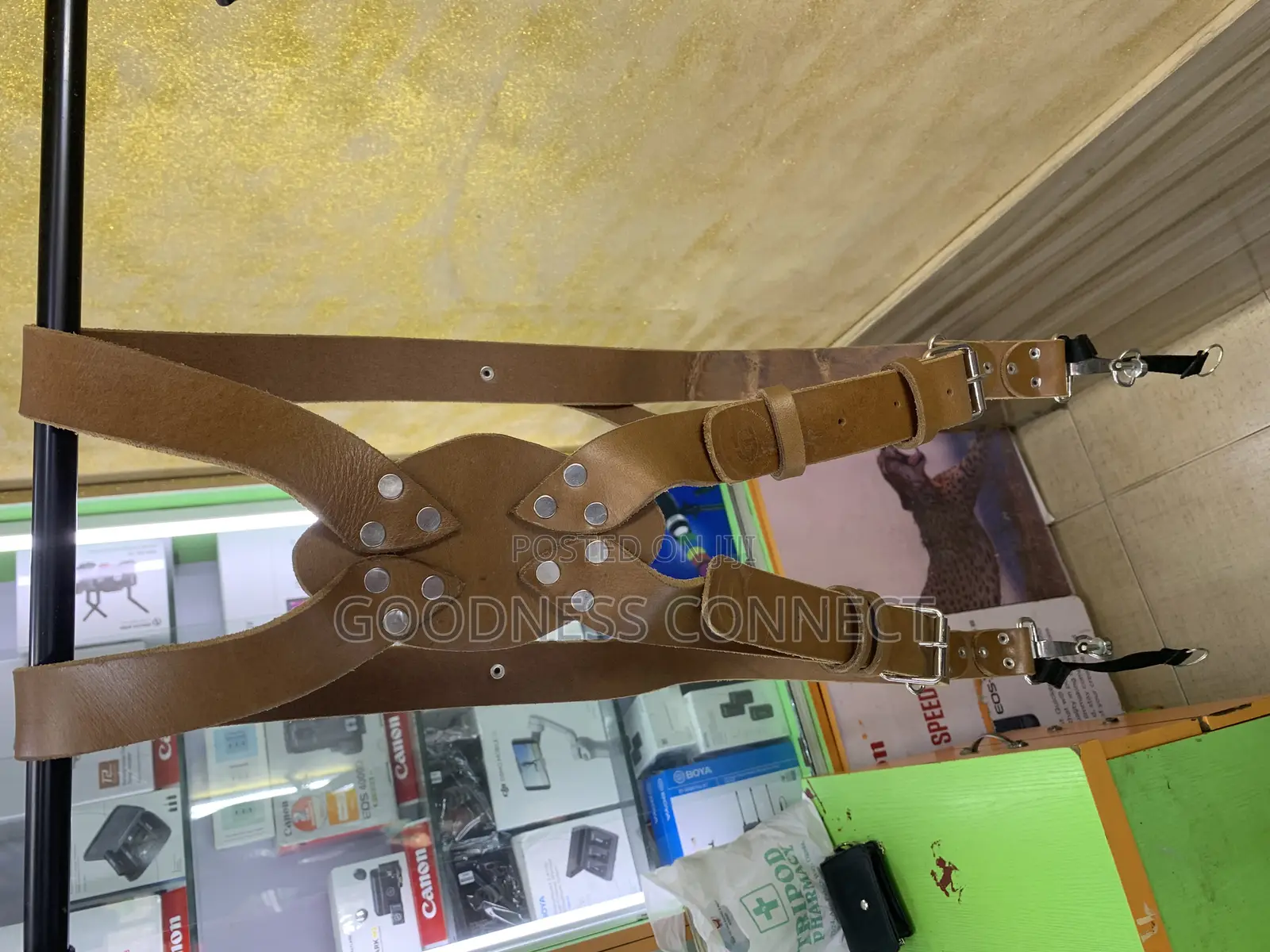Camera Leather Double Strap