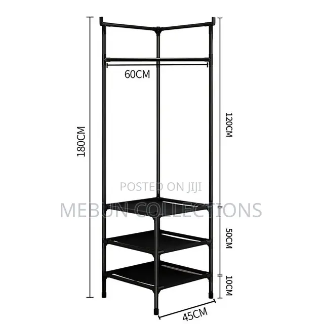 3layer Heavy Steel Corner Cloth Rack