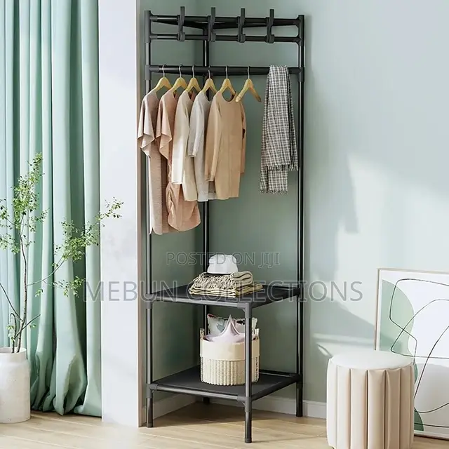 3layer Heavy Steel Corner Cloth Rack