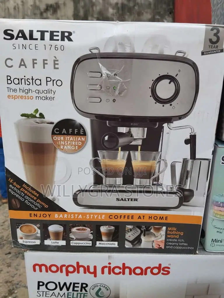 Salter Caffé Barista Pro Espresso, Cappuccino, Latte Coffe