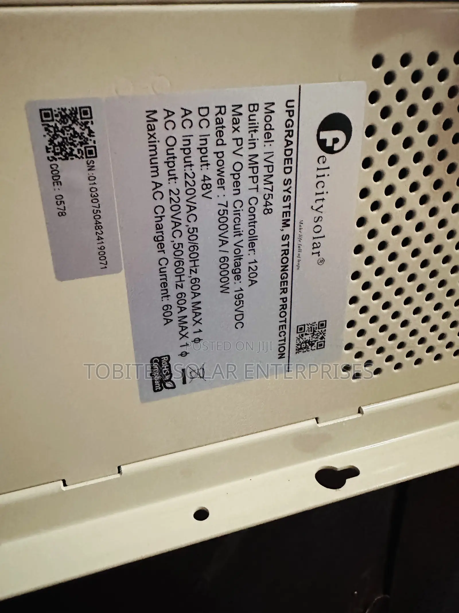 Felicity Inverter 7.5kva 48v System