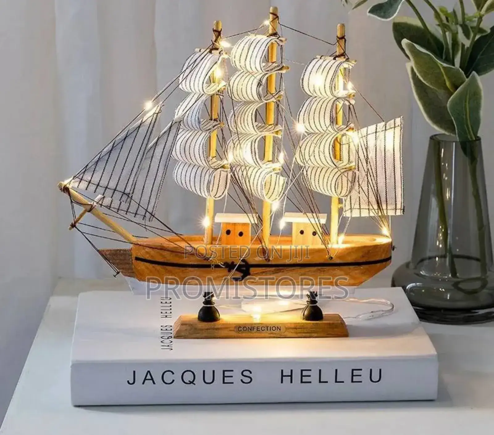 Wooden Ship Decorative Figurine in 24cm, 33cm and 40cm.