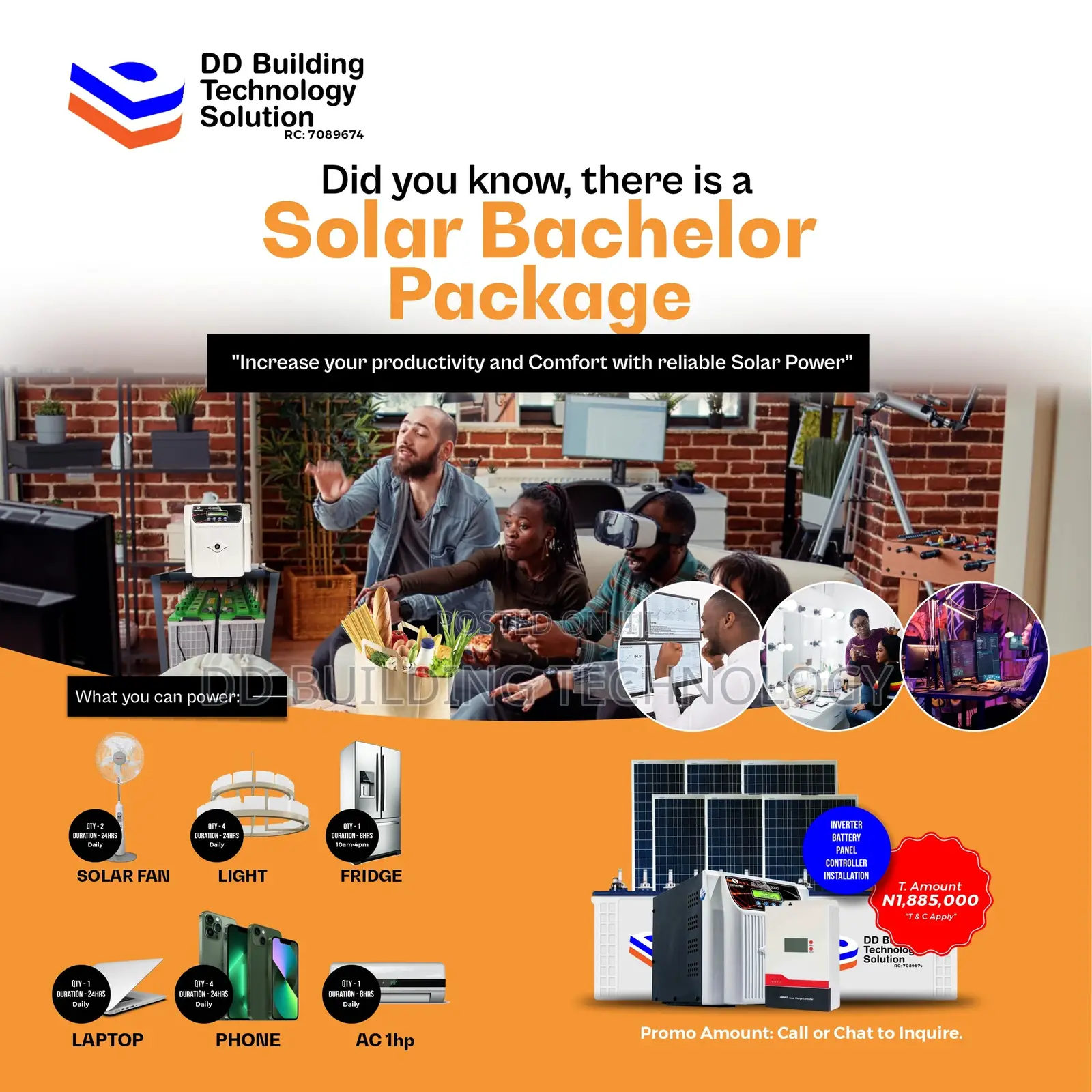2.5kva Inverter Solar Energy System With Tubular Battery