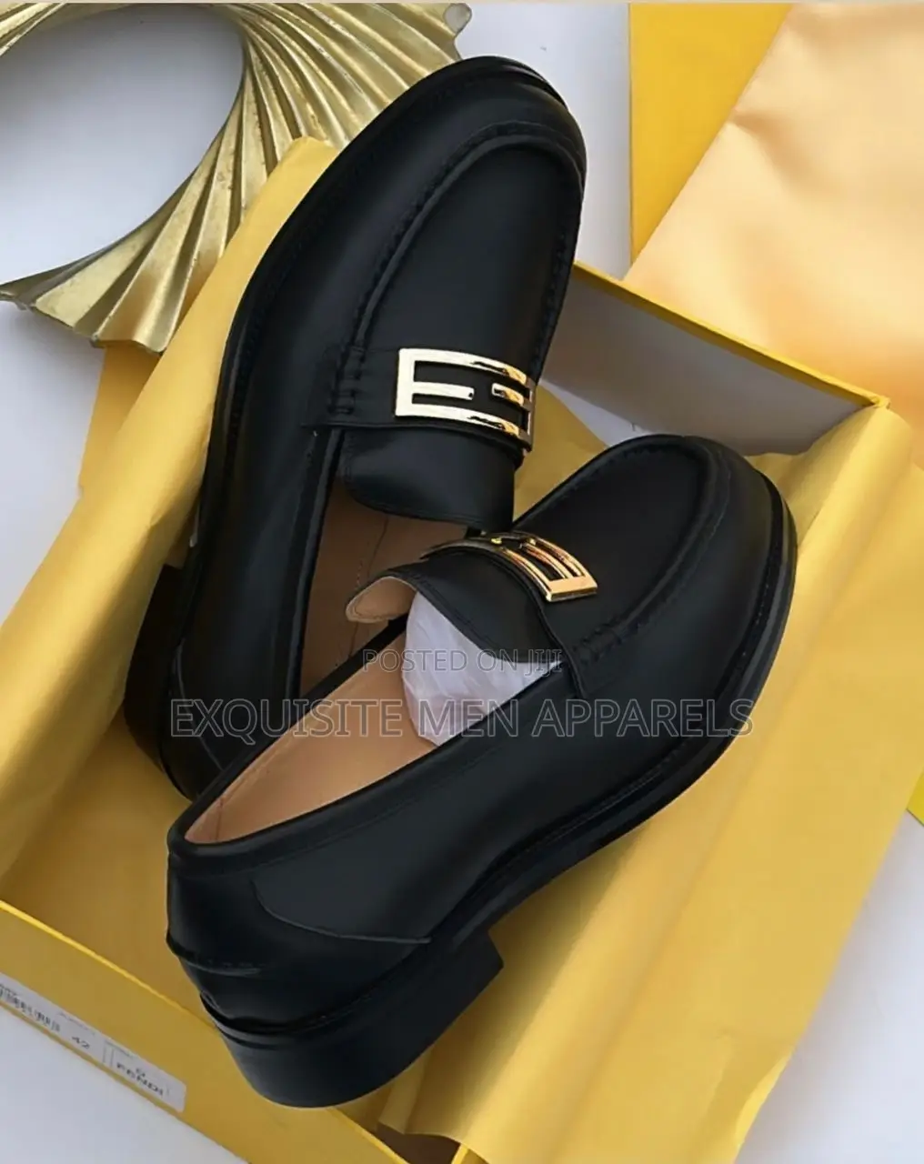 Luxury Fendi Roma Classic Loafers Men’S Shoe