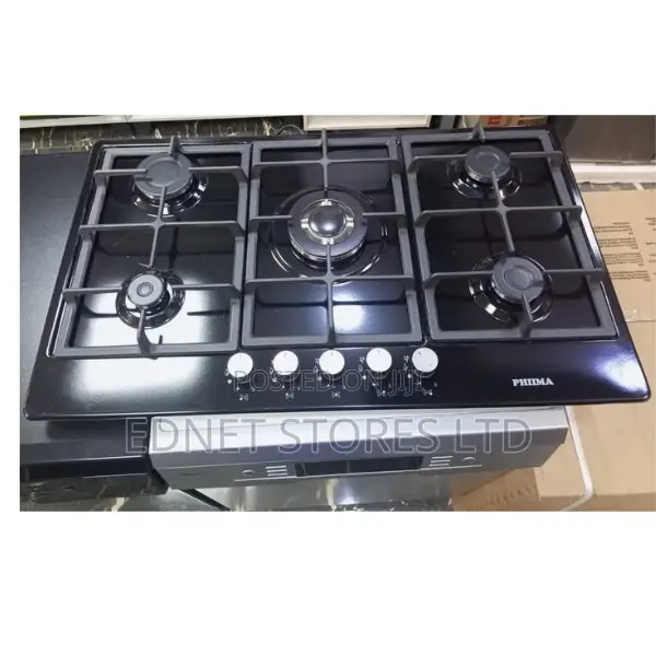 Phiima 90cm Stainless 5 Burner Built-in Cookertop Hob