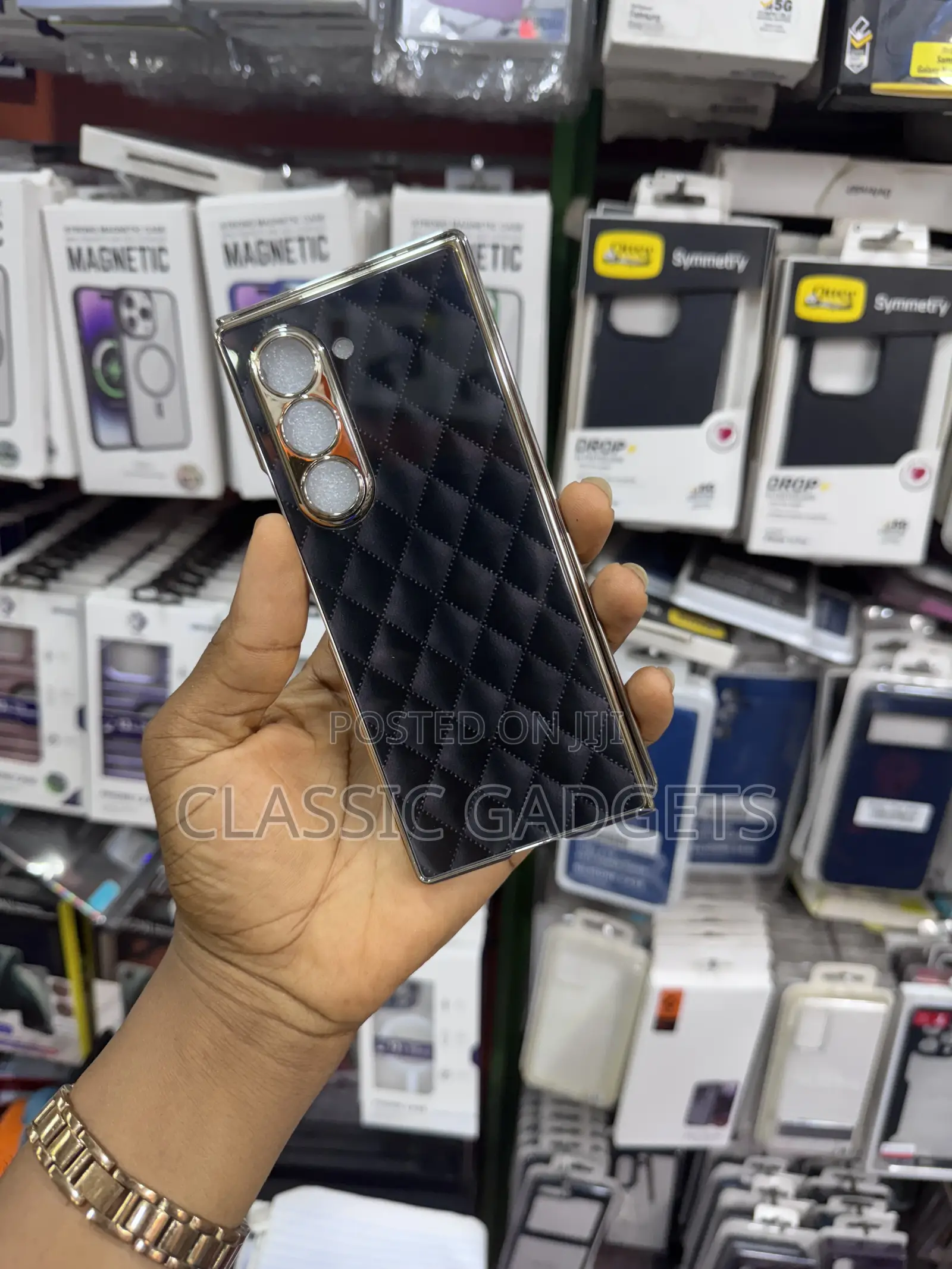 Plain Design Marble Slim Cover for Galaxy Z Fold 6