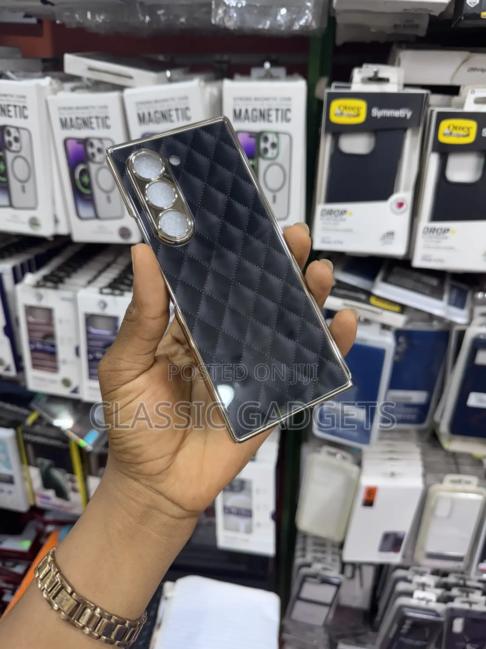 Plain Design Marble Slim Cover for Galaxy Z Fold 6
