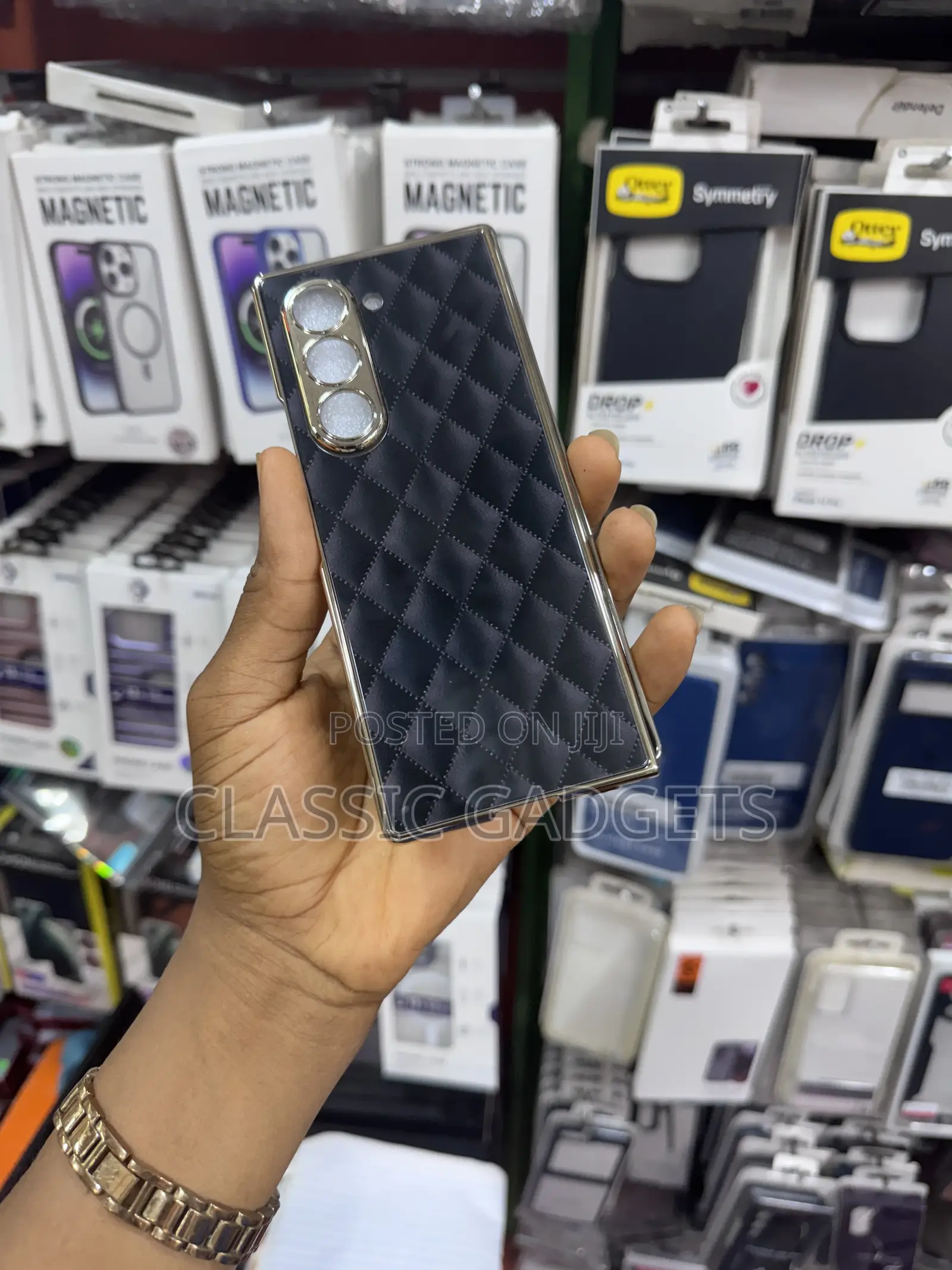 Plain Design Marble Slim Cover for Galaxy Z Fold 6