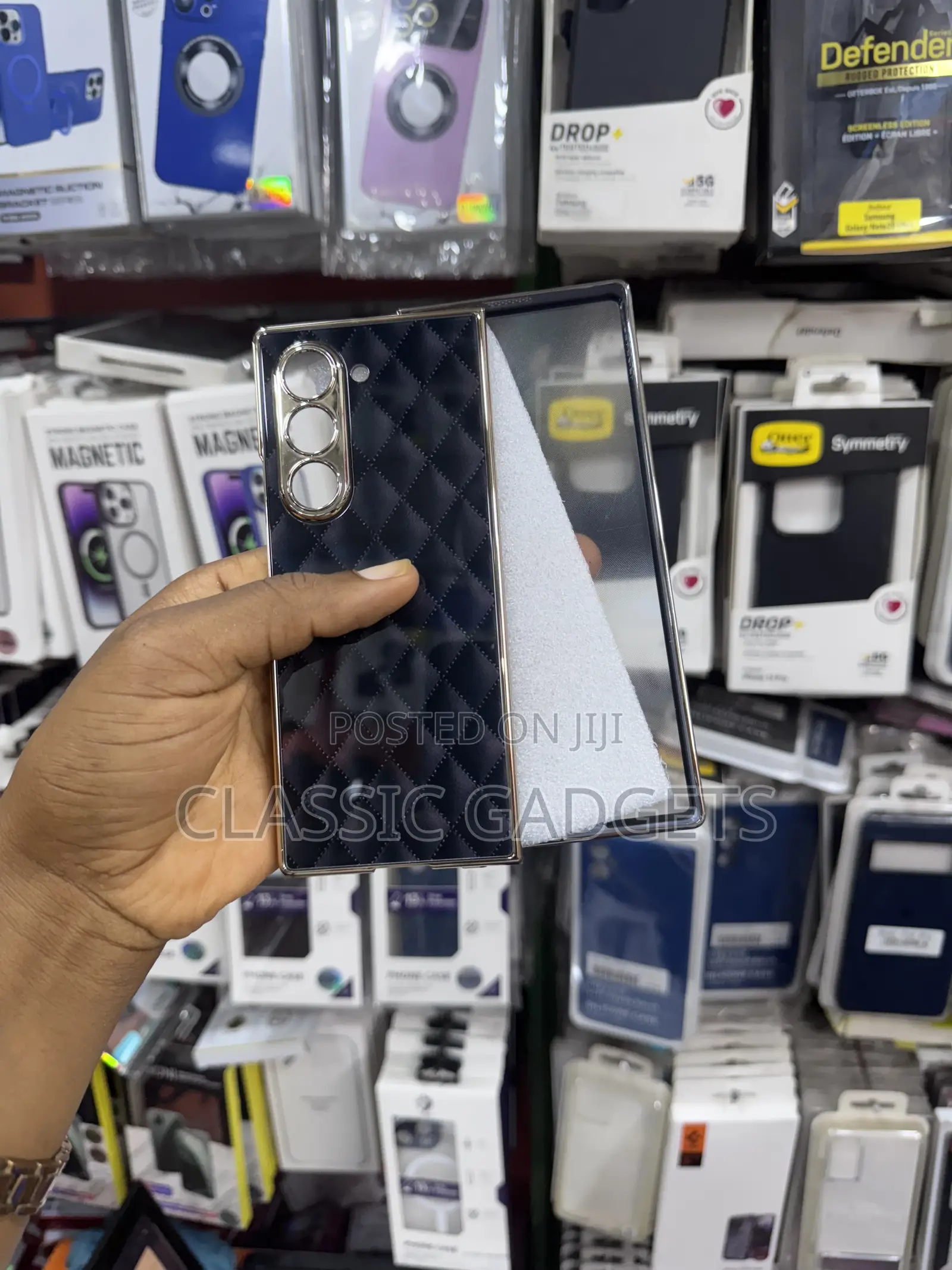 Plain Design Marble Slim Cover for Galaxy Z Fold 6