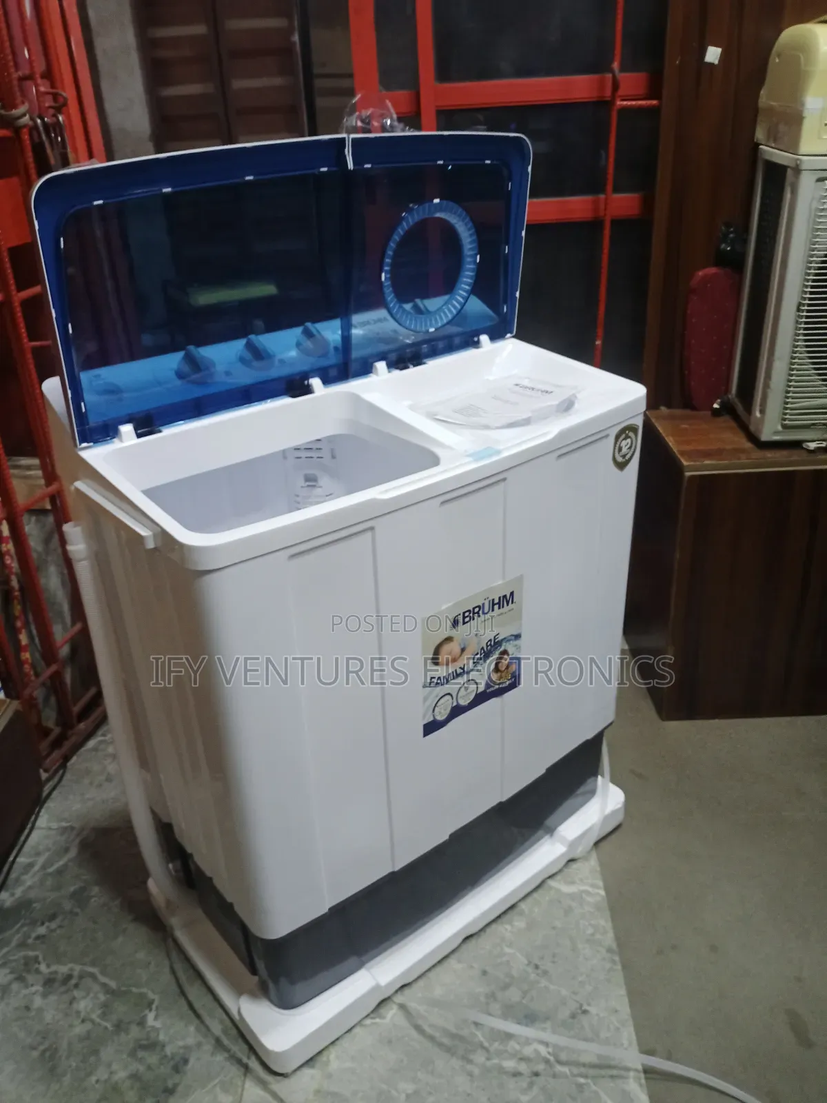 12kg Bruhm Top Loader Twin Top Washing Machine