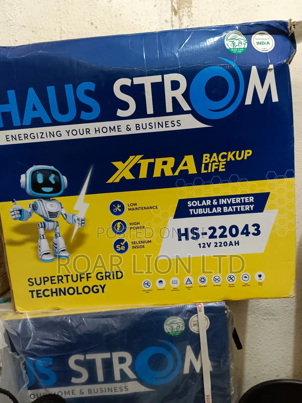Haus Strom 220ah Tubular Battery