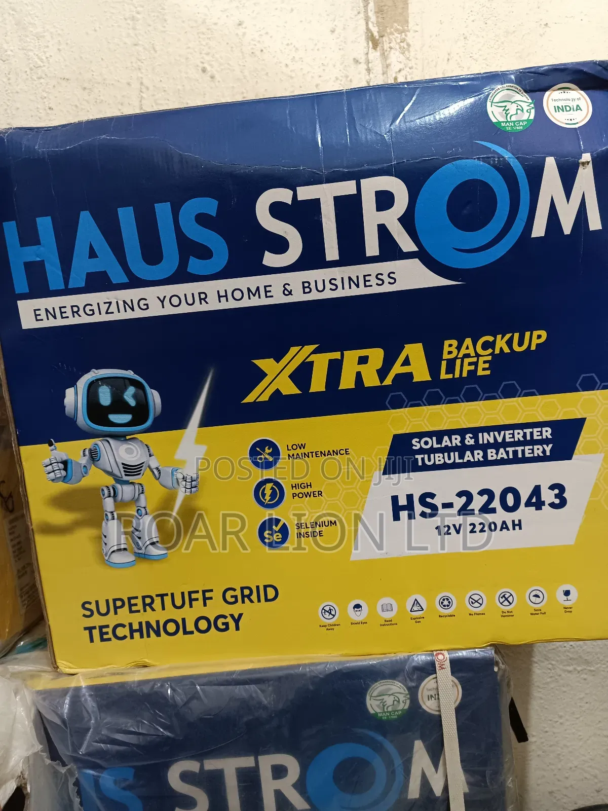 Haus Strom 220ah Tubular Battery