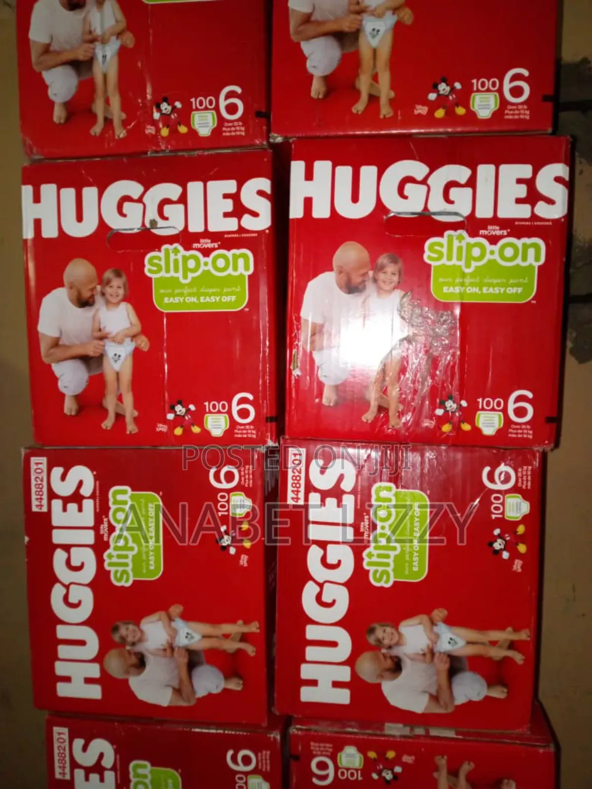 Huggies Slip on Size 1,2,3,4,5,6