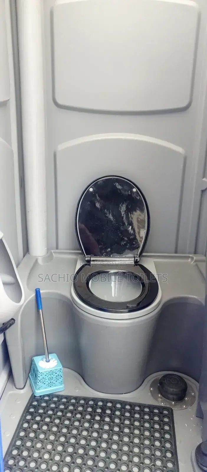 Hygienic Mobile Toilets for Lagos Construction Workers"