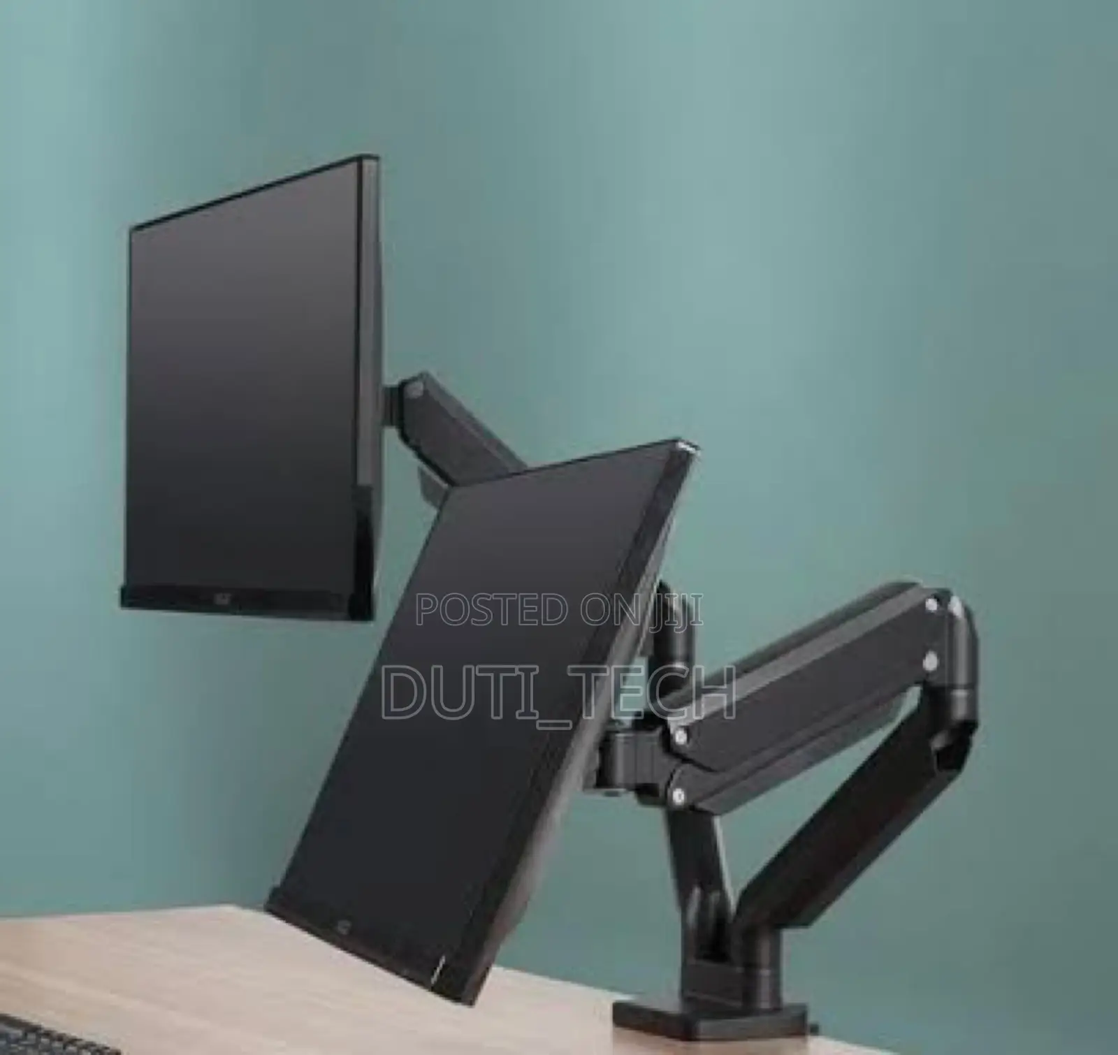 Dual Monitor Mount Gas Spring Arm Full Motion Monitor Holder