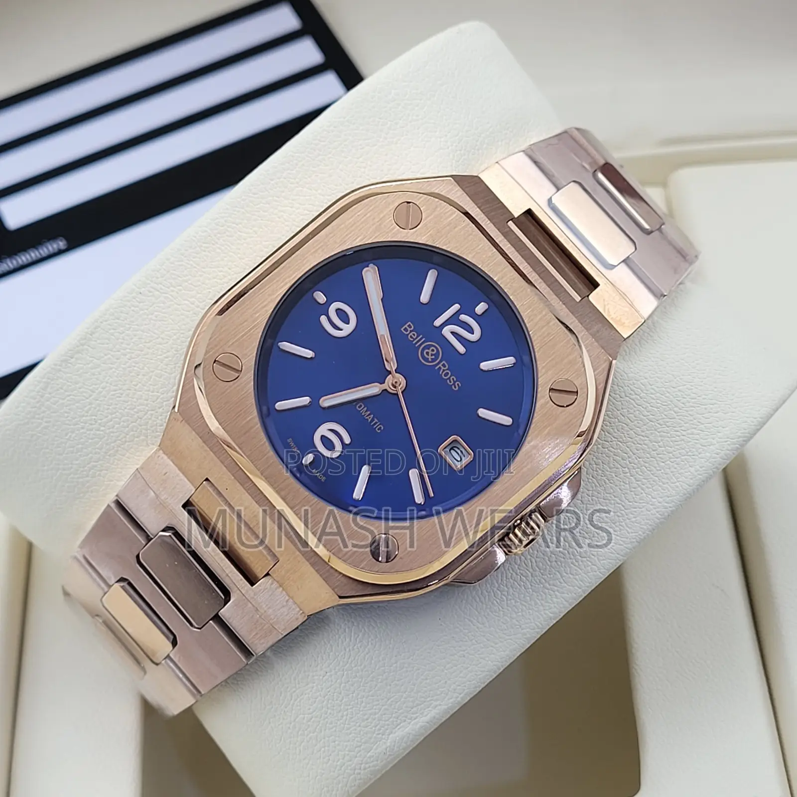 Luxury Bell Ross Automatic Chronograph Wristwatch