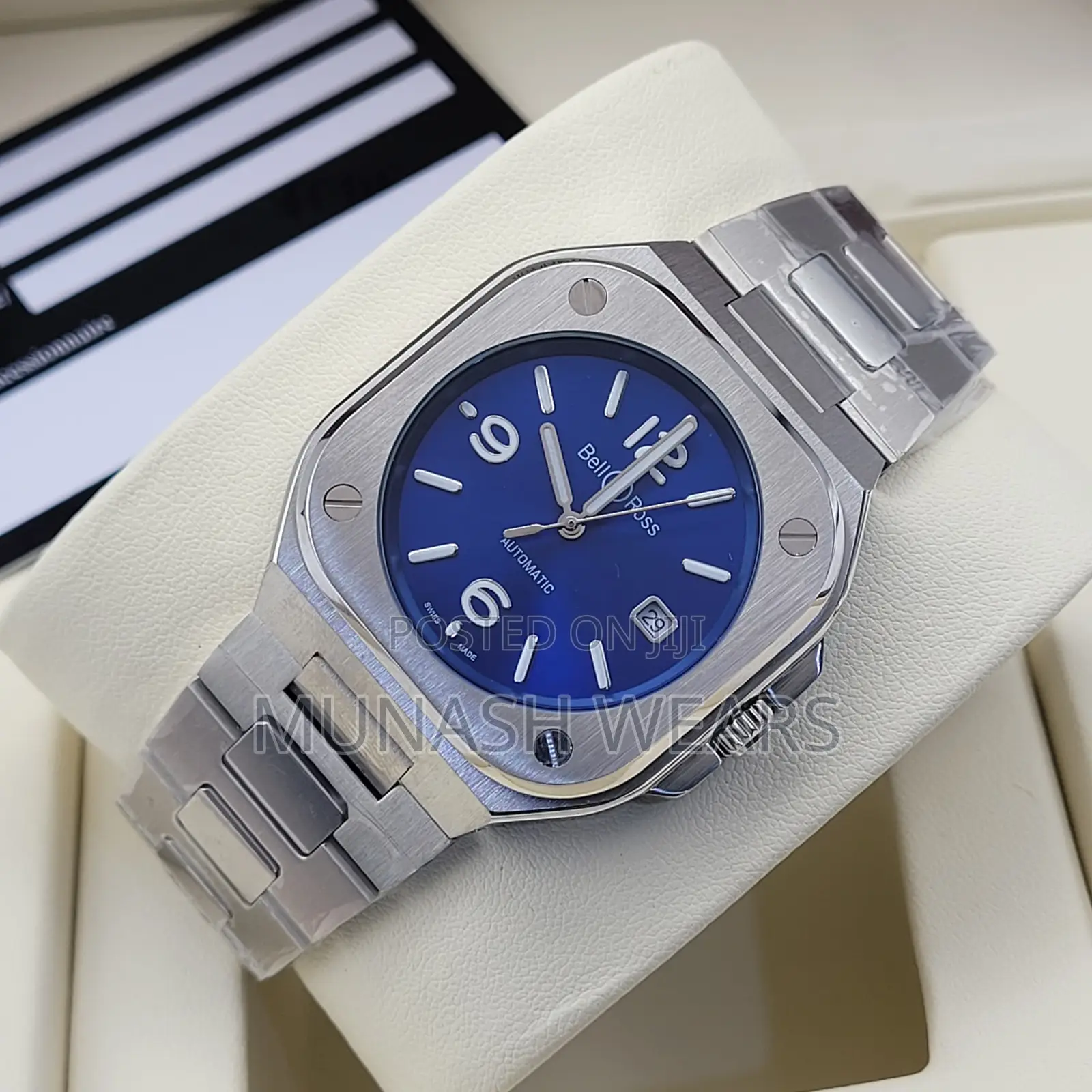 Luxury Bell Ross Automatic Chronograph Wristwatch