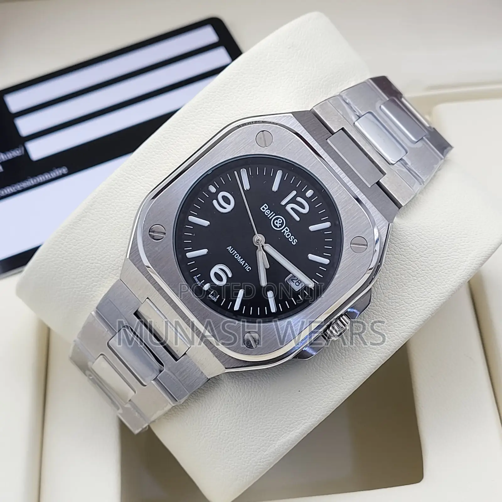 Luxury Bell Ross Automatic Chronograph Wristwatch