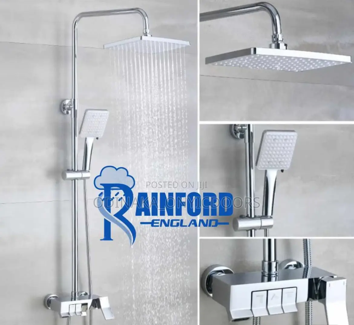 Rainford England Luxury Piano Shower Mixer (Silver)