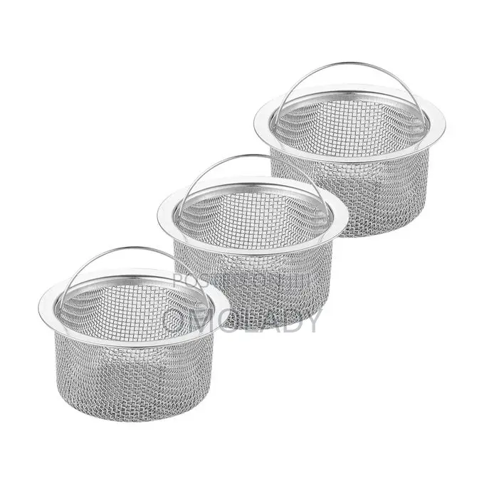 Stainless Steel Sink Strainer Basket Filter With Handle -1pc