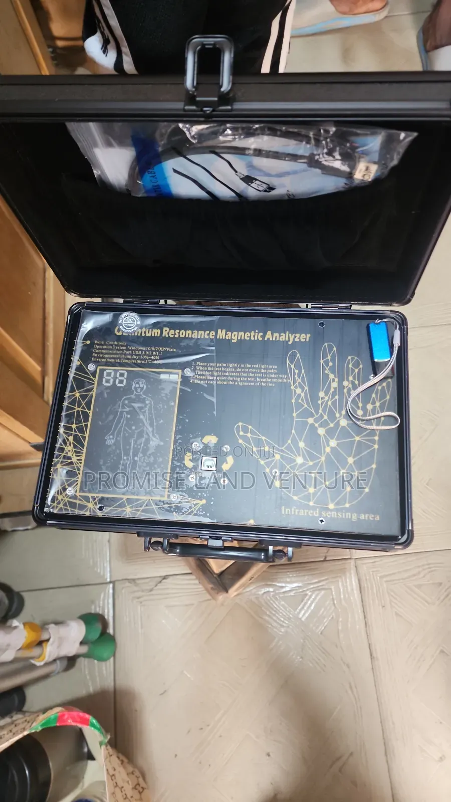 Quantum Machine Fingerprint Briefcase