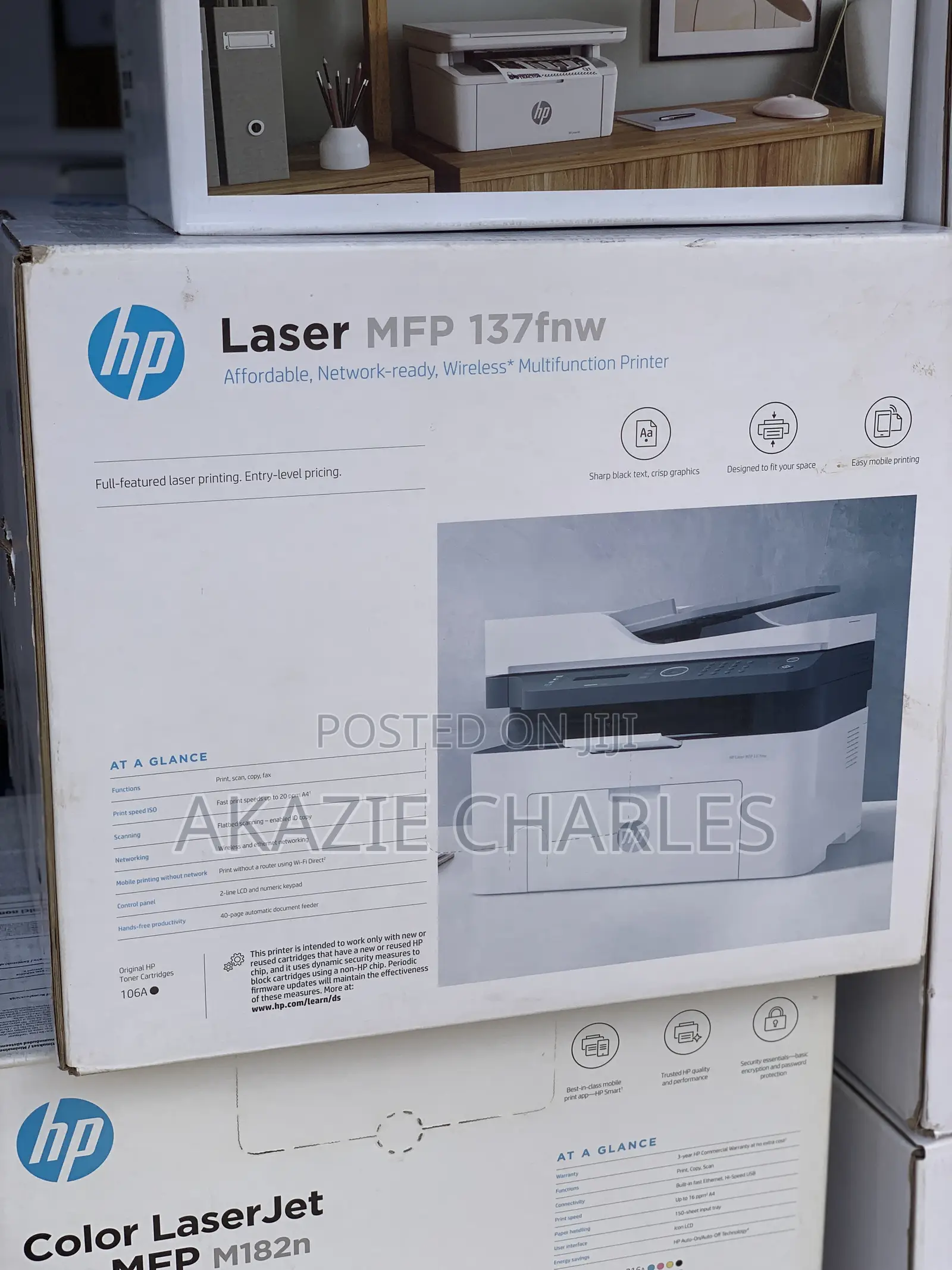 Hp Laser MFP 137fnw Printer