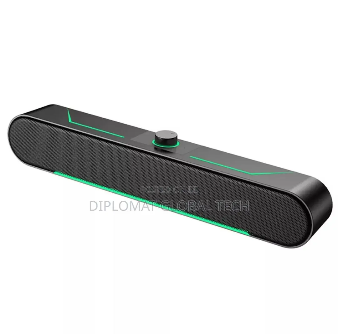 Wired Pc Speakers Led Light Computer Speakers Deep Bass