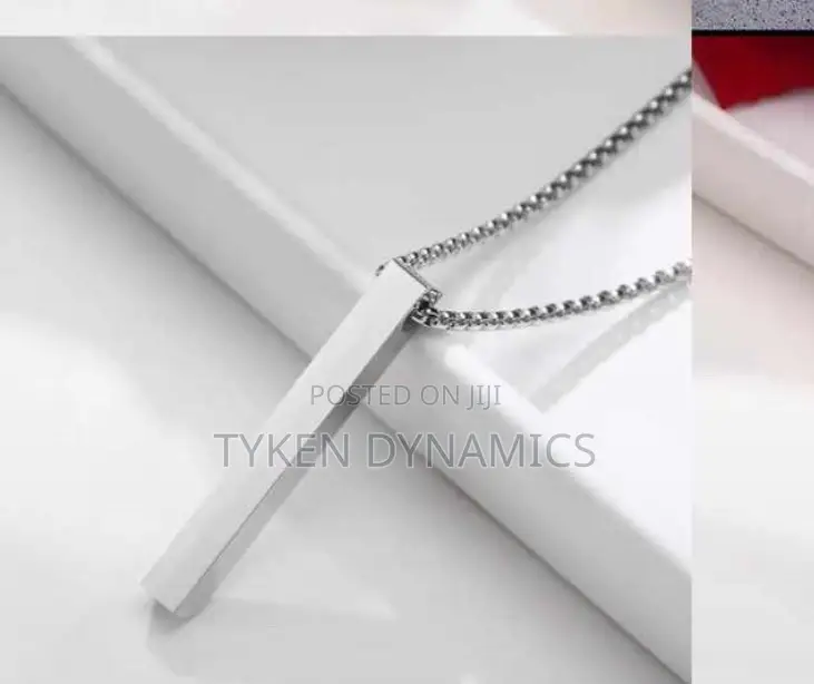 Block Pendant With Necklace