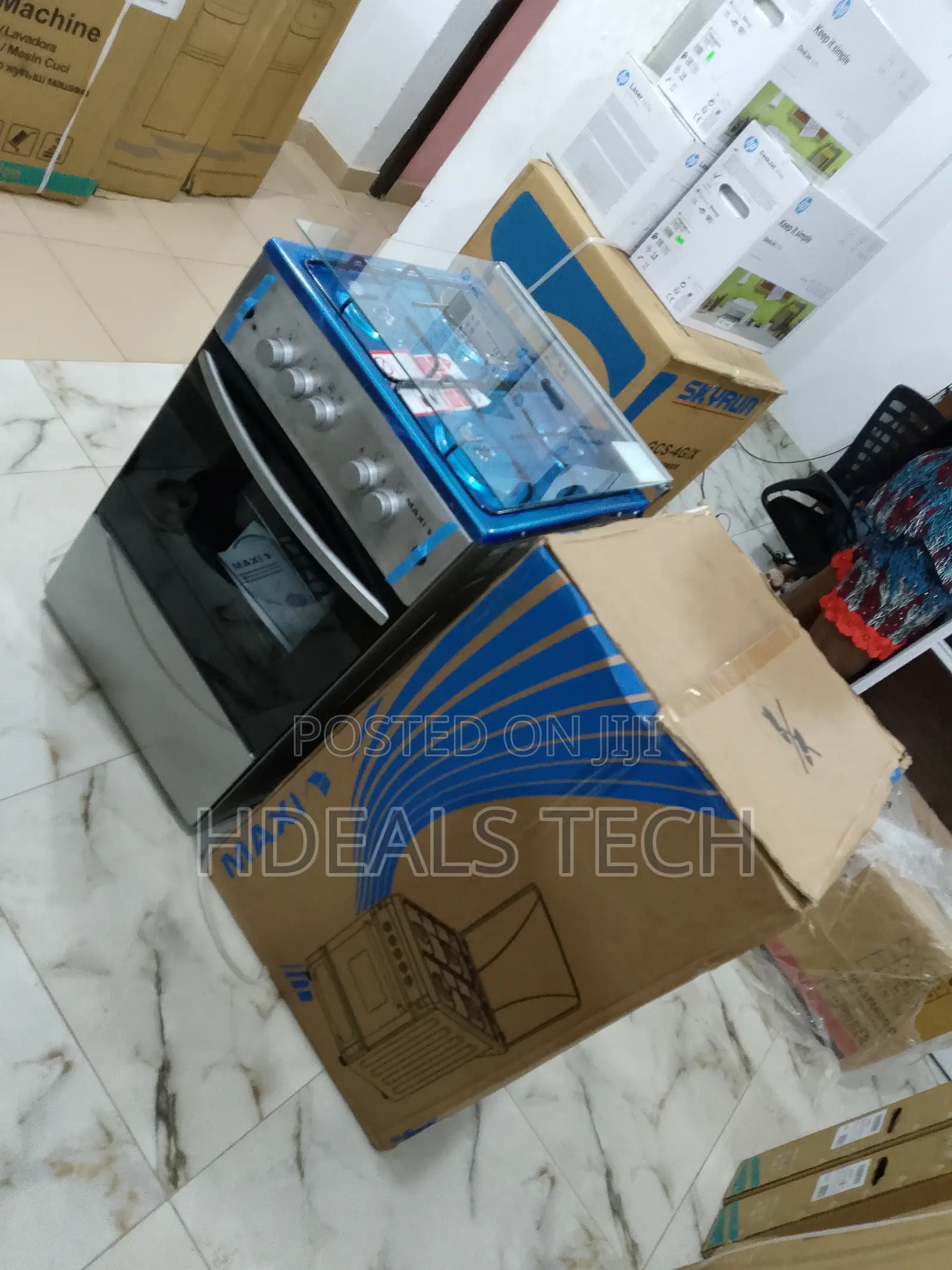 Affordable 3 Burner + 1 Electric Hotplate Gas Cooker | MAXI