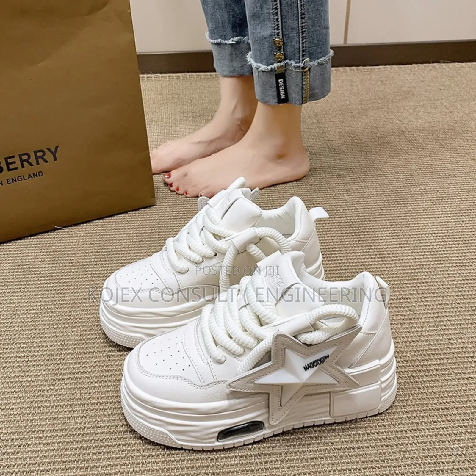 Lovely Ladies Big Rope Sneakers