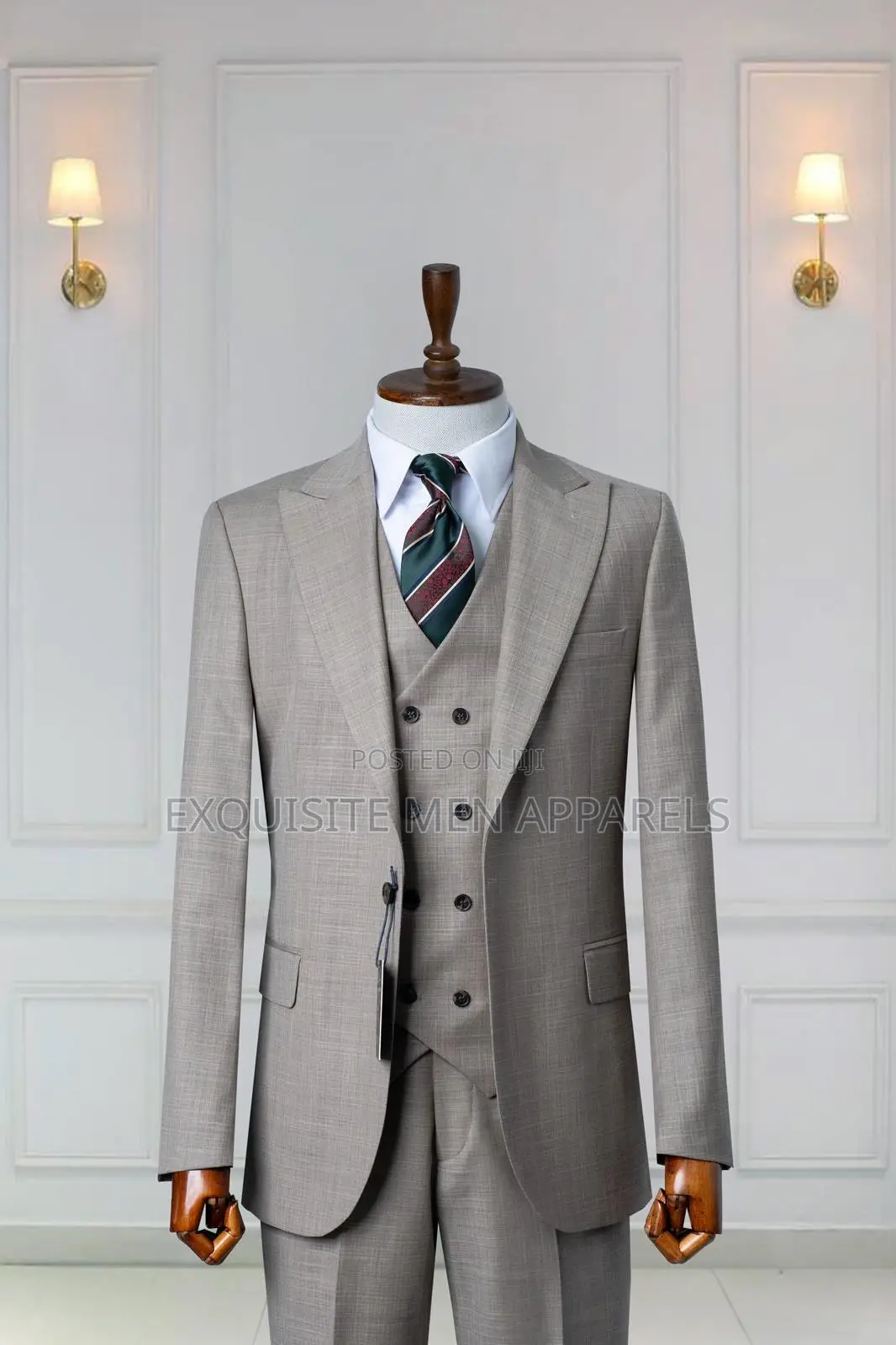 Classic 3pcs Navy Blue Turkish Slim-Fit Suit for Men