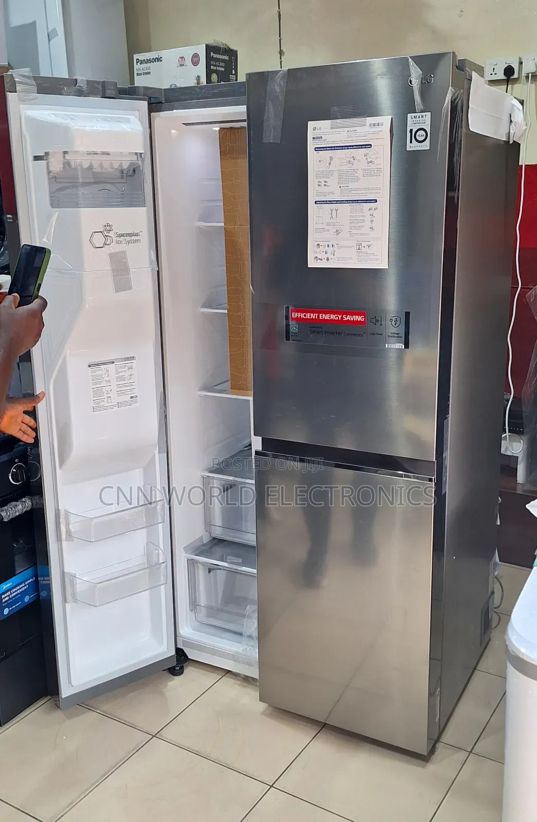 Lg 674l Smart Inverter Side By Side Fridge Dispenser Ice
